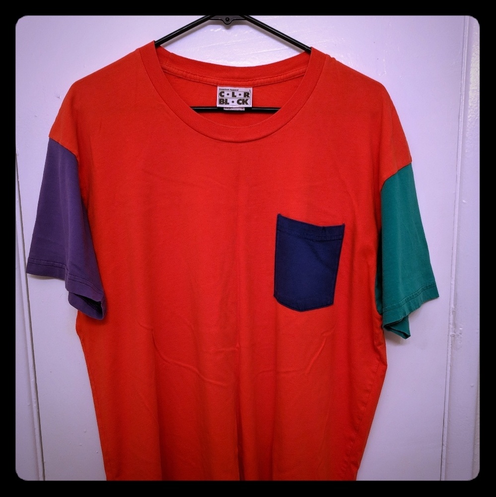 American Apparel Color Block Tee